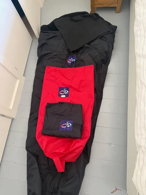 OCEAN SLEEPWEAR MUMMY BAG BLACK (SHORT)